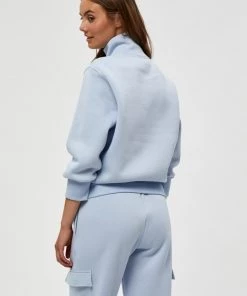 Minus Femme LEONA Sweatshirt Light Blue -SOLDES D'ÉTÉ - Minus Fashion 41b052c8d385460480fb516d869b4af9