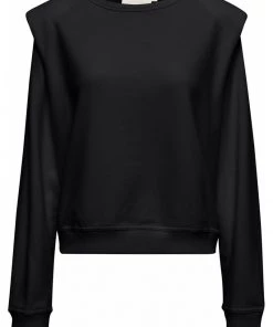Minus MERINE Sweatshirt Black Femme -SOLDES D'ÉTÉ - Minus Fashion 41c0072687364dfab92f64ede1a0ddeb