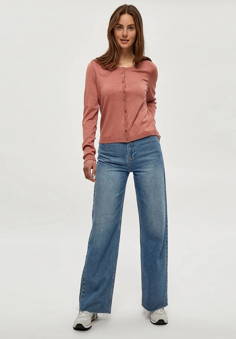 Minus Femme NEW LAURA Gilet Old Rose Melange 4 Minus Femme NEW LAURA Gilet Old Rose Melange – Image 2