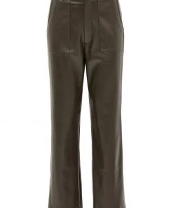 Minus KASTANJA Pantalon Classique Dark Brown Femme -SOLDES D'ÉTÉ - Minus Fashion 42ce2e18120e4d0eaa11d701cc66b5f3