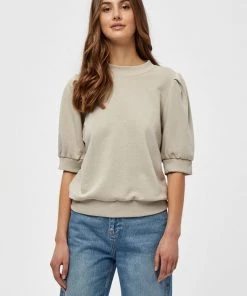 Minus Femme MIKA T Shirt Basique Feather Gray