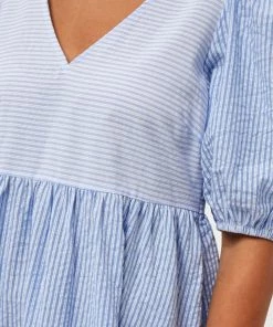 Minus FIA Robe Longue Blue Stripe Femme 10 Minus FIA Robe Longue Blue Stripe Femme -SOLDES D'ÉTÉ - Minus Fashion 444bf2203914483f981fbd2ba1861d3d