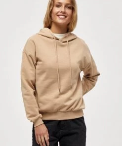 Minus SALLY Sweat à Capuche Sand Femme
