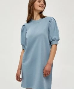 Minus MIKA Robe De Jour Dusty Blue Femme