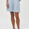 Minus MARLY Short Ibiza Blue Femme -SOLDES D'ÉTÉ - Minus Fashion 479e9ff8ca664a39aba99b4e1408eeac