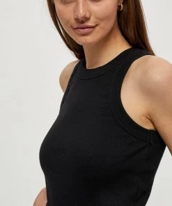 Minus OVIDIA Débardeur Black Femme -SOLDES D'ÉTÉ - Minus Fashion 48ac53000dd64d088ea01f095871a30d