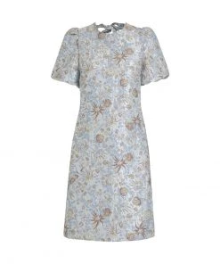Minus VERANA Robe De Jour Ibiza Blue Flower Print Femme -SOLDES D'ÉTÉ - Minus Fashion 4932056930d84040aeb732600b27d5f7