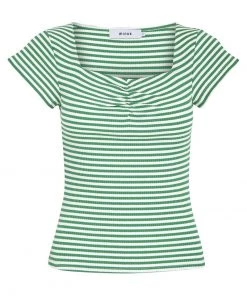 Minus Femme MIAJOHANNA TEE T Shirt Imprimé Green Field Stripes -SOLDES D'ÉTÉ - Minus Fashion 495423558fb14b8dacfe9769ee8d7d87