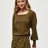 Minus ISRA Pullover Dark Olive Melange Femme 1 Minus ISRA Pullover Dark Olive Melange Femme -SOLDES D'ÉTÉ - Minus Fashion 49e976afbec34213be3b4ae87576f5fc