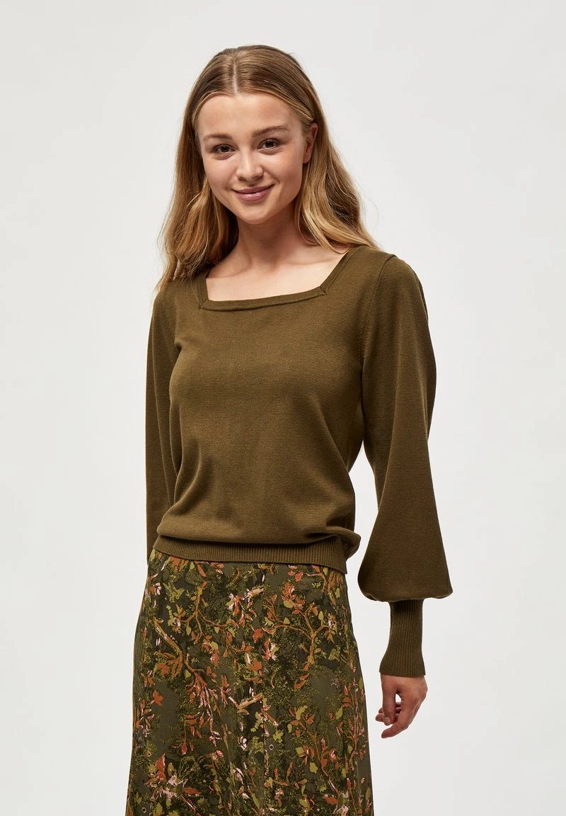 Minus ISRA Pullover Dark Olive Melange Femme 3 Minus ISRA Pullover Dark Olive Melange Femme