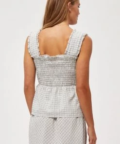 Minus Blouse White Checked Femme 9 Minus Blouse White Checked Femme -SOLDES D'ÉTÉ - Minus Fashion 49fd0e1477924ba389c9b7856d6e5d7e