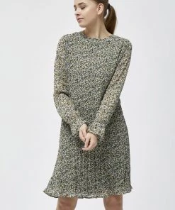 Minus RIKKA Robe De Jour Greenery Print Femme