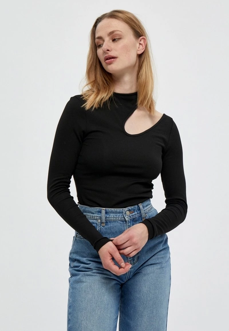 Minus CHRISTA LS TEE T Shirt à Manches Longues Black Femme 3 Minus CHRISTA LS TEE T Shirt à Manches Longues Black Femme