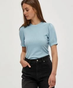 Minus Femme JOHANNA T Shirt Basique Powder Blue