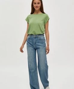 Minus LETI T Shirt Basique Pistachio Femme -SOLDES D'ÉTÉ - Minus Fashion 4afbacd99ed5411fafc9b0146a192b86