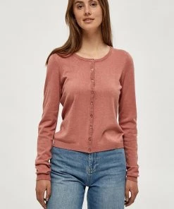 Minus Femme NEW LAURA Gilet Old Rose Melange