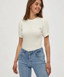 Minus Femme JOHANNA T Shirt Basique Cloud Dancer