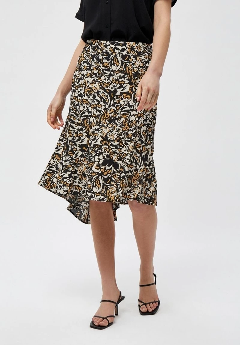 Minus HENNIE Jupe Trapèze Corn Butter Flower Print Femme 3 Minus HENNIE Jupe Trapèze Corn Butter Flower Print Femme