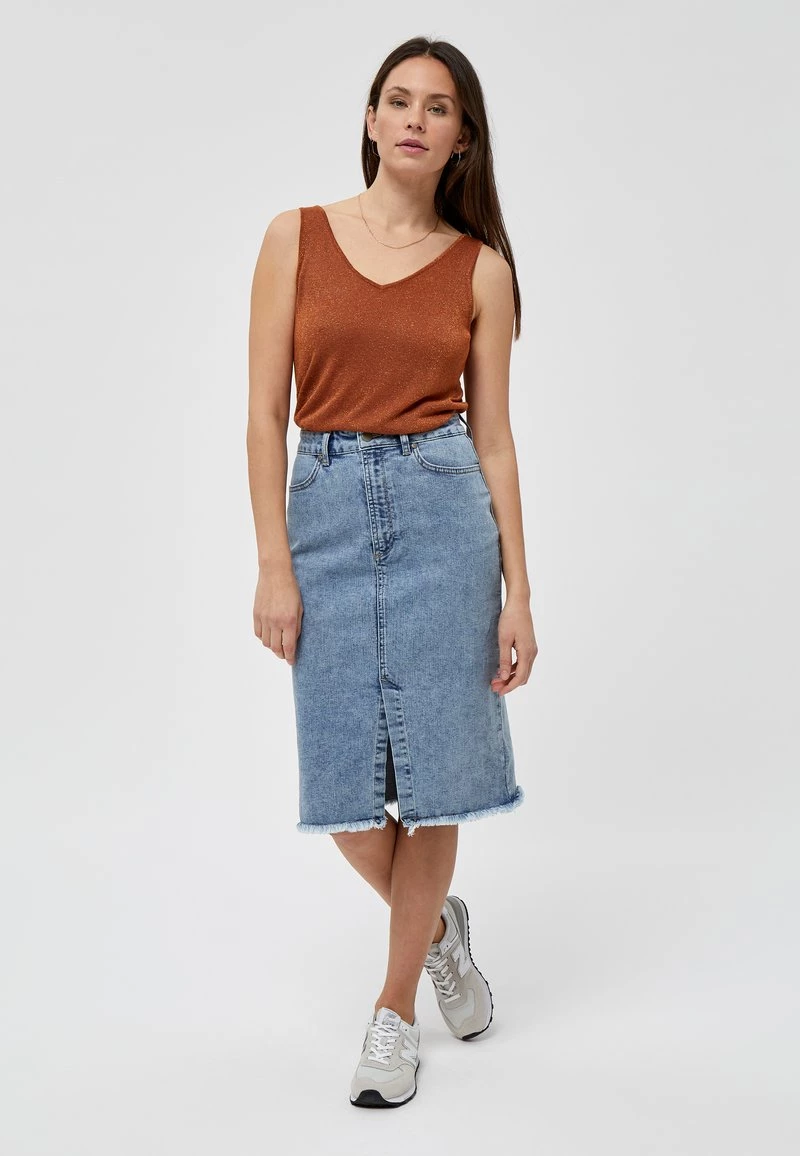 Minus CARLI Débardeur Burned Hazel Lurex Femme 4 Minus CARLI Débardeur Burned Hazel Lurex Femme – Image 2