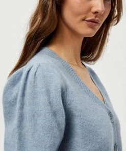 Minus DITA Gilet Forever Blue Melange Femme -SOLDES D'ÉTÉ - Minus Fashion 5174672df9c04d80a94e86ccde196926