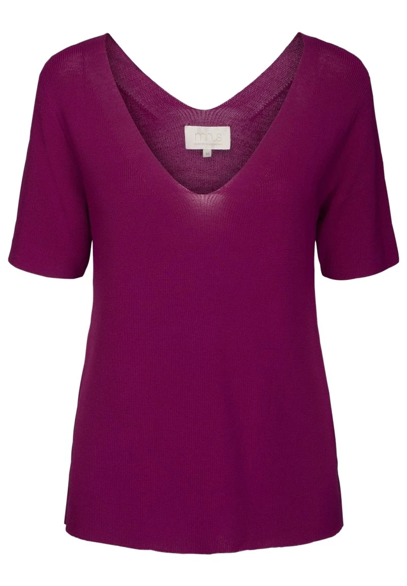 Minus BEX T Shirt Basique Fuchsia Femme 3 Minus BEX T Shirt Basique Fuchsia Femme