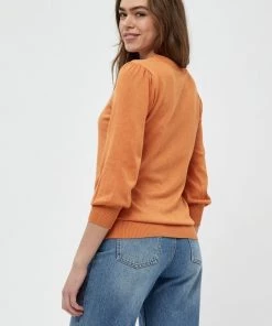 Minus MERSIN Pullover Sunbaked Melange Femme -SOLDES D'ÉTÉ - Minus Fashion 521f7a4e2d894327a44e39de57102e29