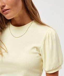 Minus JOHANNA T Shirt Basique Lemon Sorbet Femme -SOLDES D'ÉTÉ - Minus Fashion 5229533058404ffc939deadca131cb5a