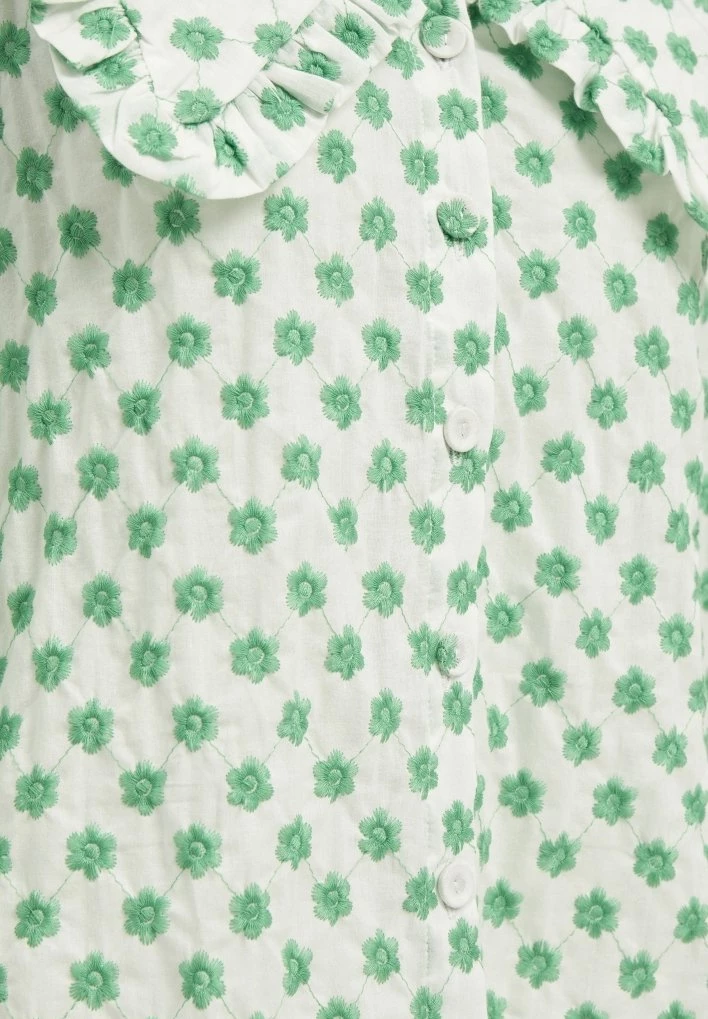 Minus Femme Blouse Green Embroidery 8 Minus Femme Blouse Green Embroidery – Image 6