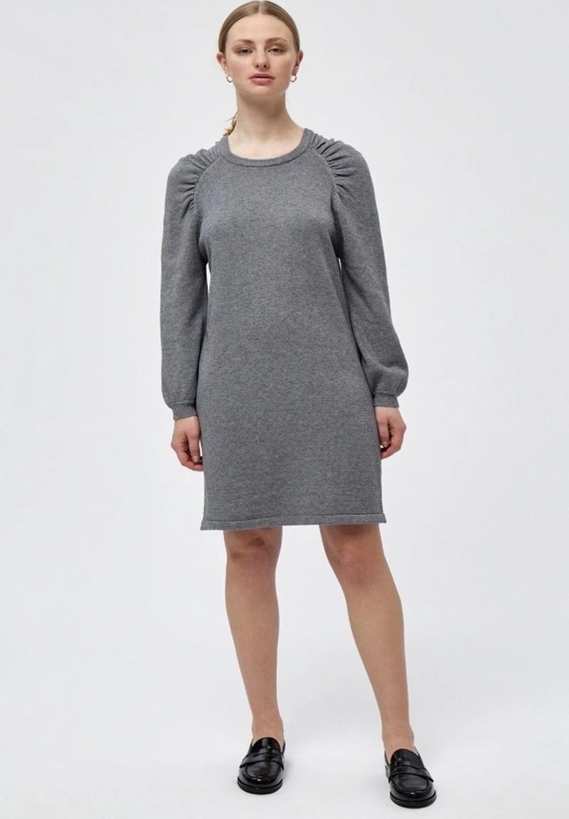 Minus LUPI Robe Pull Light Grey Melange Femme 4 Minus LUPI Robe Pull Light Grey Melange Femme – Image 2