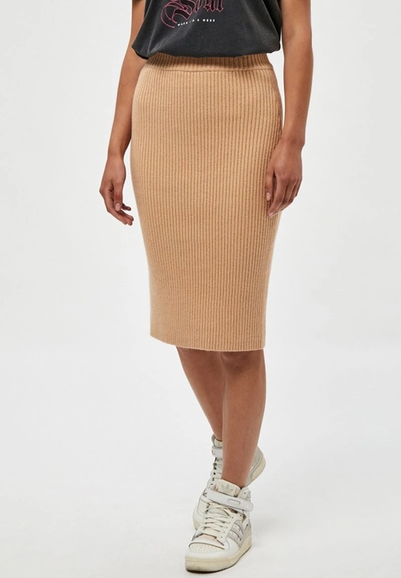 Minus Jupe Crayon Light Apricot Femme 3 Minus Jupe Crayon Light Apricot Femme