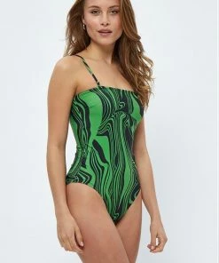 Minus Femme NABINA Maillot De Bain Apple Green Graphic Print