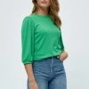 Minus JOHANNA 3/4 SLEEVE Pullover Apple Green Femme