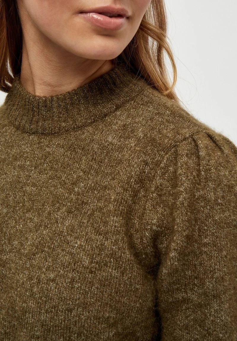 Minus Femme MILLE Pullover Dark Olive Melange 6 Minus Femme MILLE Pullover Dark Olive Melange – Image 4