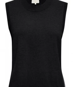 Minus AUGUSTA Veste Sans Manches Black Femme -SOLDES D'ÉTÉ - Minus Fashion 56060421aeb04ff180f12452d4077dbc