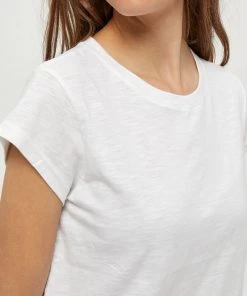 Minus LETI T Shirt Basique White Femme -SOLDES D'ÉTÉ - Minus Fashion 5770c86bd5554db492a75fdd04f6d2e7