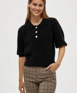 Minus Femme MILLE Polo Black