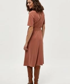Minus KRISTINE Robe En Jersey Canyon Clay Femme -SOLDES D'ÉTÉ - Minus Fashion 58310ed5bdcb4abca8160523835614a7