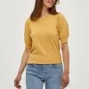Minus LIVA T Shirt Basique Cornbutter Femme