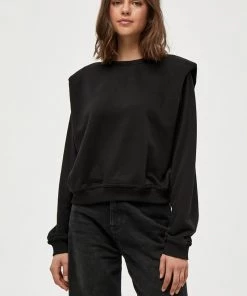 Minus MERINE Sweatshirt Black Femme