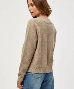 Minus Pullover Sand Melange Femme -SOLDES D'ÉTÉ - Minus Fashion 5b82a3d5eb524cb4bc6625e2e188b838