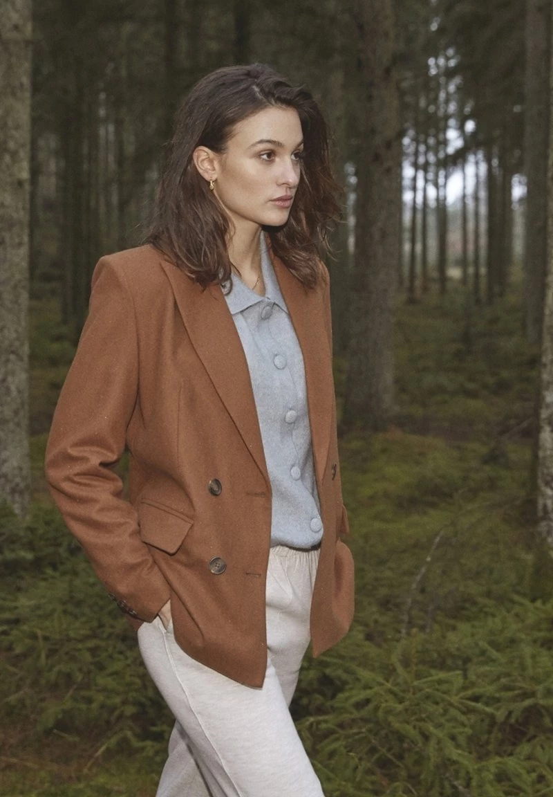 Minus Gilet Misty Blue Melange Femme 8 Minus Gilet Misty Blue Melange Femme – Image 6