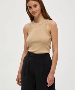 Minus OVIDIA Débardeur Sand Femme