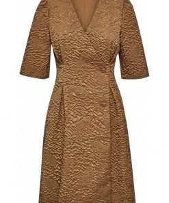 Minus Femme ESME Robe De Jour Leather Brown -SOLDES D'ÉTÉ - Minus Fashion 5e84b02d5201415e81aee01a000dc6f6