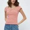 Minus MIAJOHANNA TEE T Shirt Imprimé Orange Femme