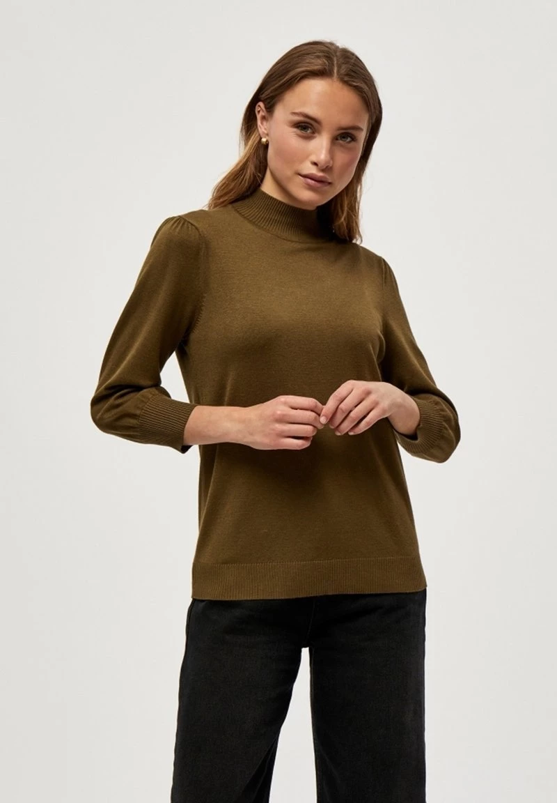 Minus Femme Pullover Dark Olive Melange 4 Minus Femme Pullover Dark Olive Melange – Image 2