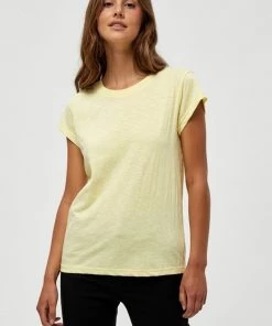 Minus Femme LETI T Shirt Basique Lemon Merengue