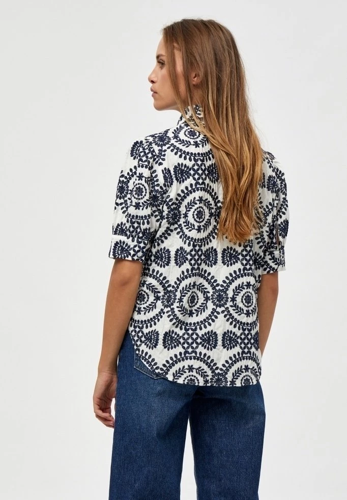 Minus Chemisier Black Iris Embroidery Femme 5 Minus Chemisier Black Iris Embroidery Femme – Image 3