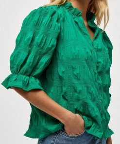 Minus Femme LELIA Chemisier Ivy Green -SOLDES D'ÉTÉ - Minus Fashion 65bc5975fb47416bb329b5b7cecef903