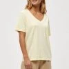 Minus LETI V NECK TEE T Shirt Basique Lemon Sorbet Femme 1 Minus LETI V NECK TEE T Shirt Basique Lemon Sorbet Femme -SOLDES D'ÉTÉ - Minus Fashion 65e52a5f208f4105abc3f75226b05e40
