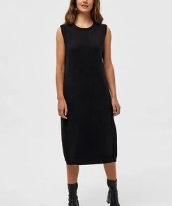 Minus Femme LUPI Robe Pull Black